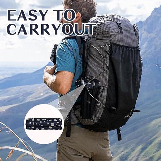 Alpin Loacker - Uni Sit Pad Pro outdoor zitkussen, opblaasbaar en geïsoleerd, 90 g, opvouwbaar