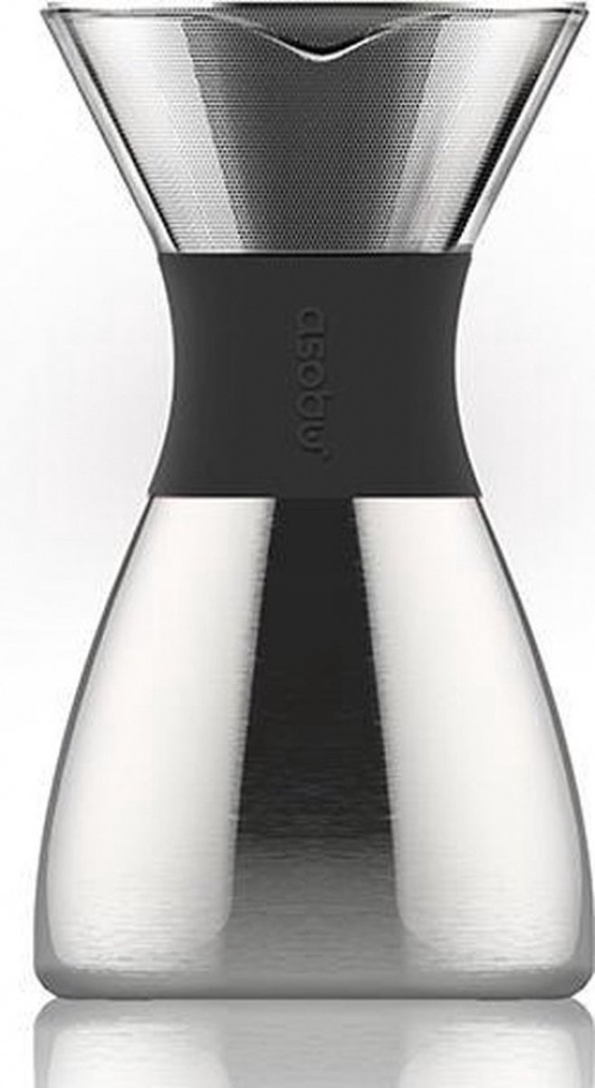 Asobu - Pourover Insulated Coffee Maker - Silver / Black    Cold Brew & Hot possible