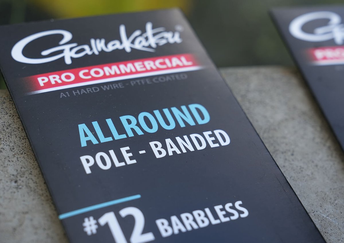 Gamakatsu Pro Commercial Allround Pole - Banded 15cm Barbless (8 pcs) - Maat : haak 16 - 0.13mm