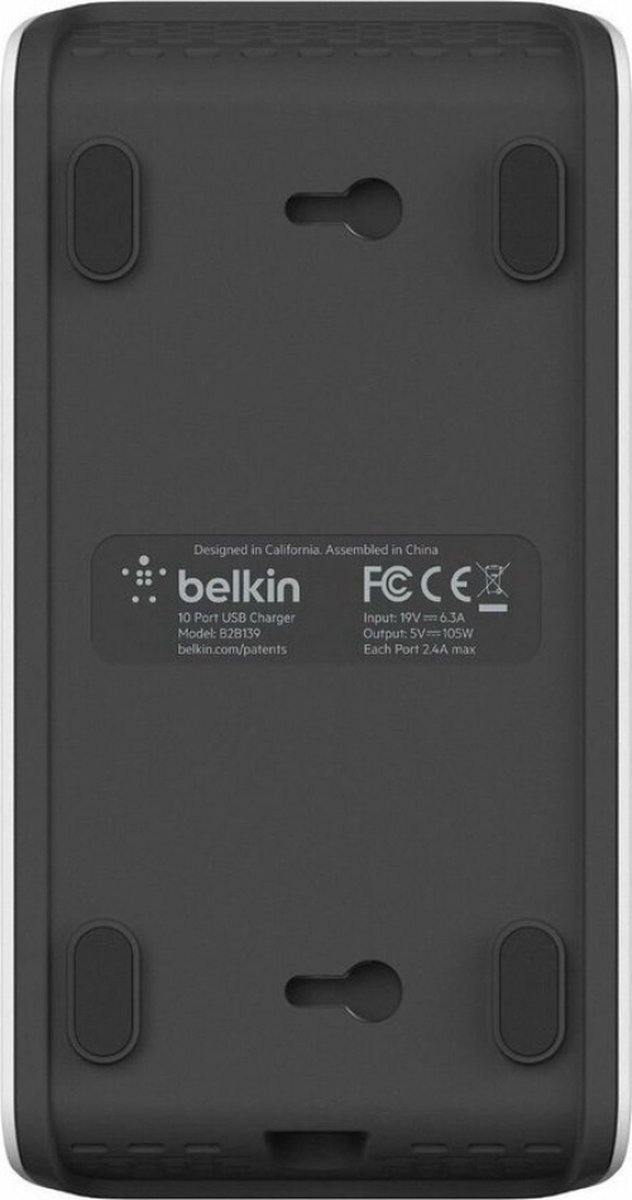 Belkin Rockstar 10-poorts USB Laadstation 120W Wit