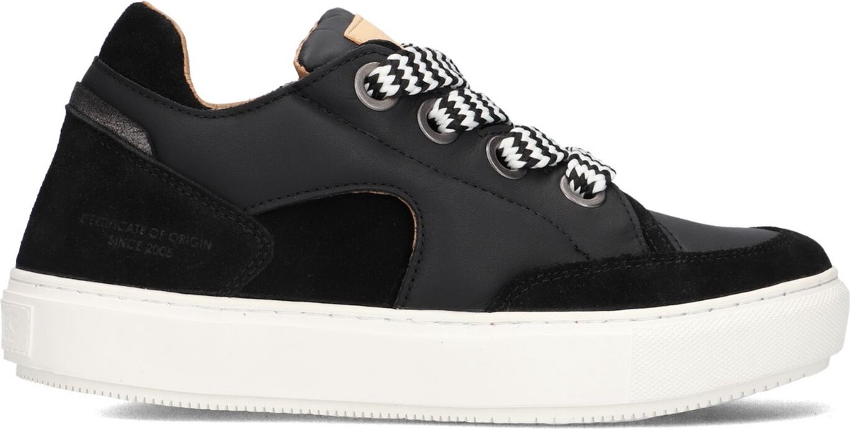 Shabbies Amsterdam Sneaker Ragy Chunky Zwart
