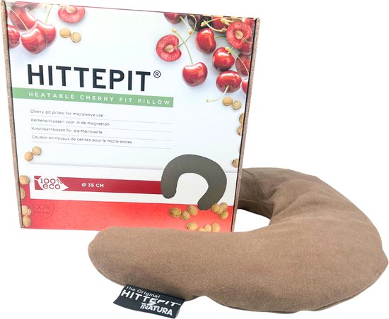 Hittepit Nek Model ECO Kersenpitkussen - Pittenzak Magnetron - 38 cm x 14 cm