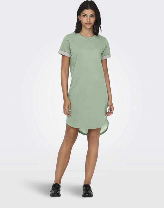 Jacqueline de Yong Jurk Jdycarla Cathinka S/s Dress Jrs Noo 15254680 Desert Sage Dames