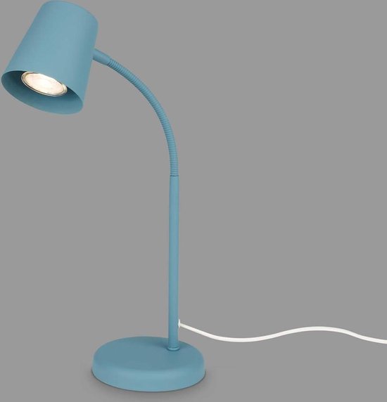 Nachtkastje Lamp Je - Rookglas, Kabelschakelaar, E14 Fitting - Zwart-Hout Design BRILONER Nachtlamp