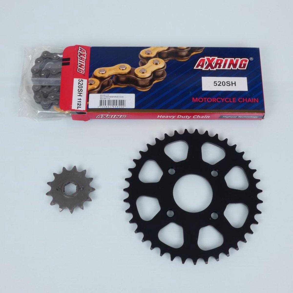 axring kettingset voor motor honda 125 rebel 1995 tot 2002 13x39 niet 520 Ø58mm nieuw