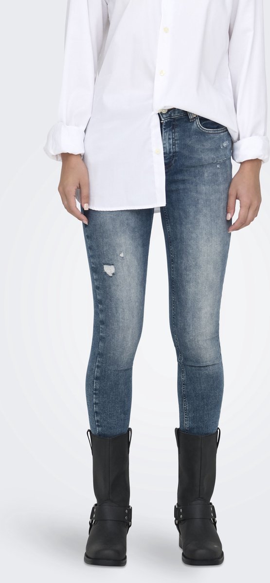 ONLY - ONLBLUSH MID SKIN ANK RW DNM REA593 NOOS - Dames - Jeans