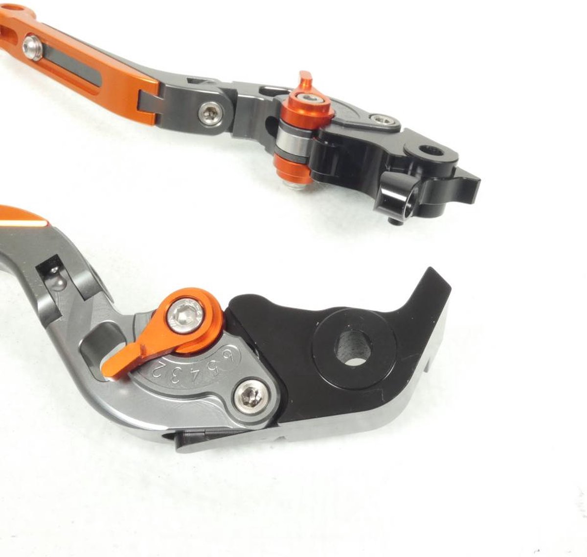 Levier frein droit pour moto KTM 1190 Adventure alu CNC gris titane orange Neuf