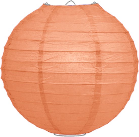 Mooie Lampion Luxe perzik roze print 25 cm met lampionstokje setje - Lampionnentocht/sint Maarten van Shoppartners — afbeelding 4