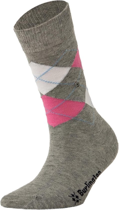 Burlington Everyday 2-Pack gedessineerd katoen multipack sokken dames grijs - maat 36-41
