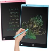 Bol.com Toverborden 12 inch LCD-schrijfbord voor kinderen - Elektronisch schilderbord met handschrift - Wisbaar tekentablet - Pe... aanbieding