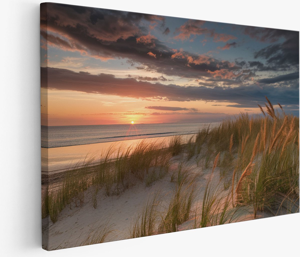 Saammp Muurcirkel Hout - Olifanten familie met mooie lucht - Natuur - Dieren - Ø 90 - Wandcirkel - Wanddecoratie Cirkel - Muurdecoratie Woonkamer - Slaapkamer decoratie - Rond Schilderij