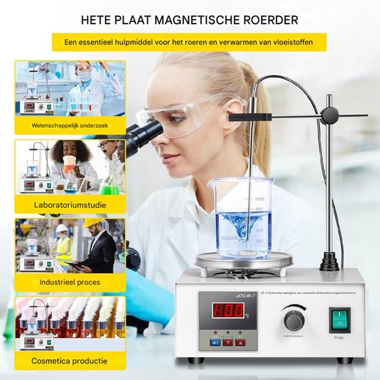 Magneetroerder met verwarmingsplaat - Magneetroerder - Magnetische Agitador — afbeelding 3