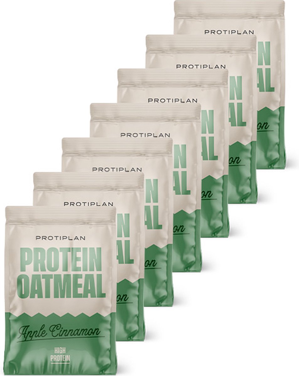 Protiplan - Protein Oatmeal Apple Cinnamon - 7 stuks - 7 x 36 g - Eiwitrijk ontbijt