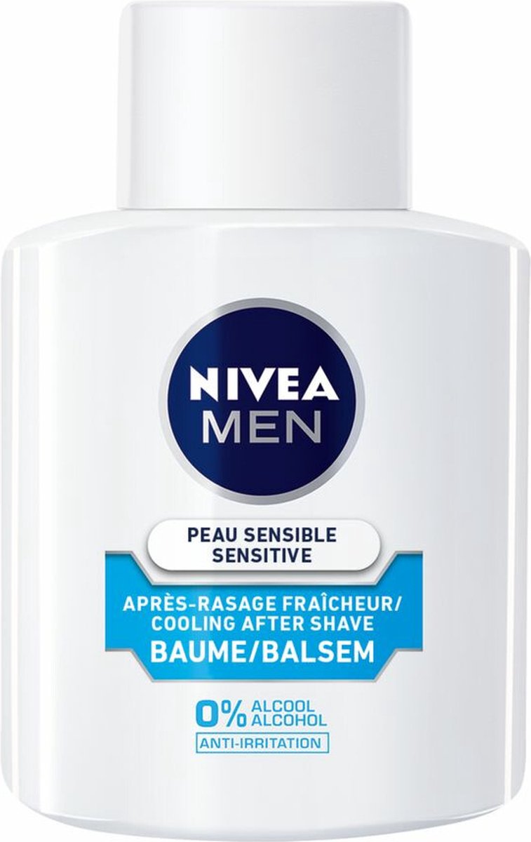 Bol.com NIVEA Men Aftershave Balsem Sensitive Cooling - 6 x 100 ml - Voordeelverpakking aanbieding