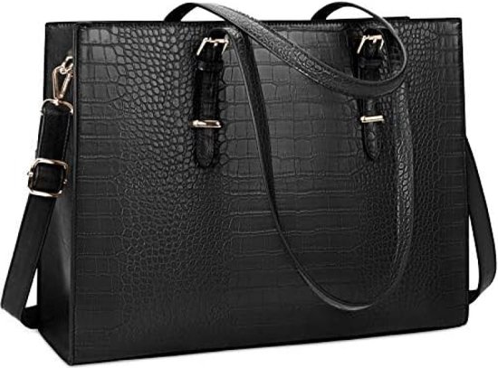 Plevier 15.6 inch leren laptoptas Urban Brooklyn cognac