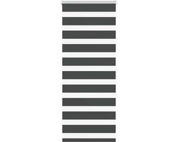 vidaXL - Zebra - rolgordijn - 65x150 - cm - stofbreedte - 60,9 - cm - zwart