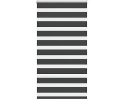 vidaXL - Zebra - rolgordijn - 70x150 - cm - stofbreedte - 65,9 - cm - zwart