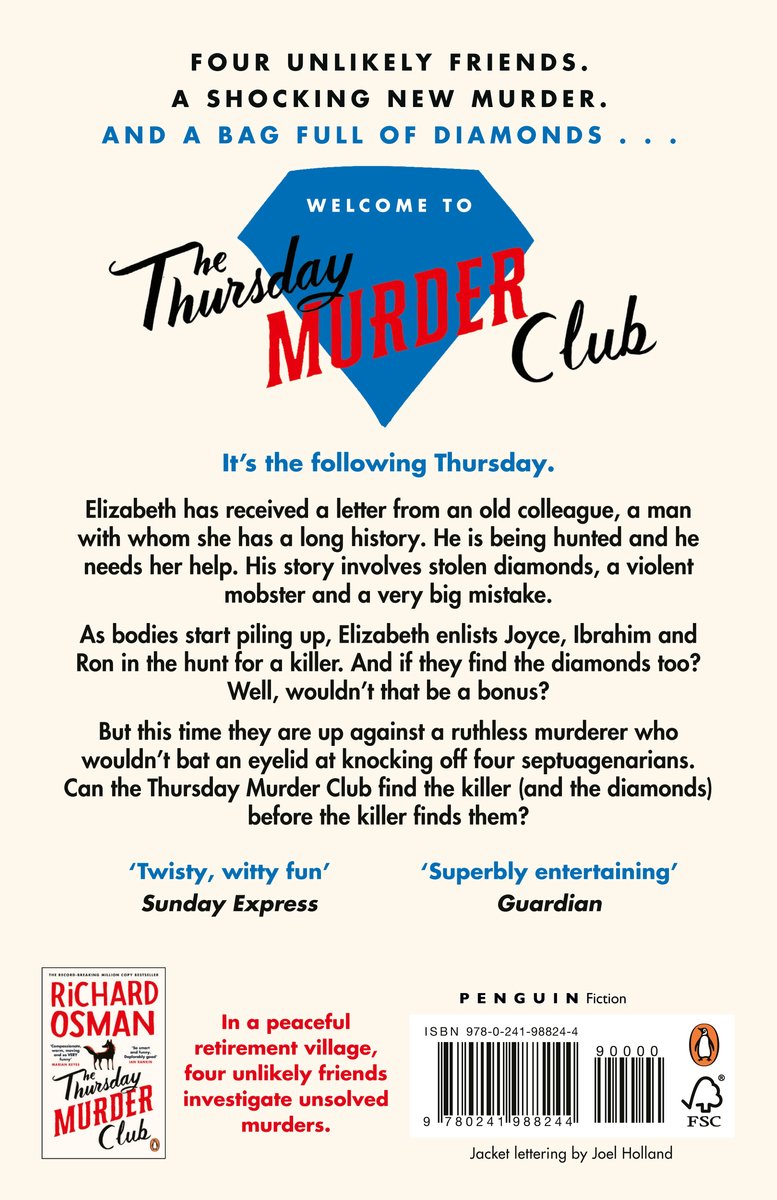 The Man Who Died Twice (The Thursday Murder Club #2) - back cover