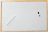 Whiteboard Maul 30 x 40 cm frame hout