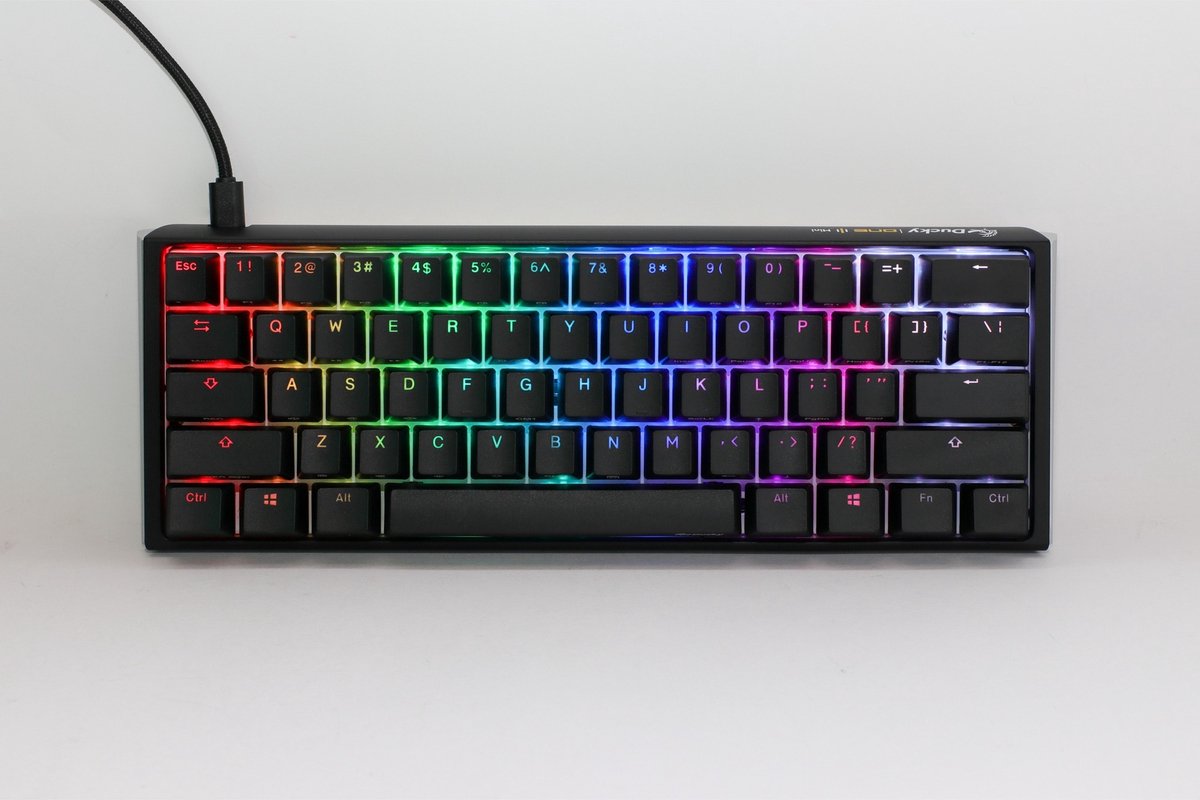 Ducky One 3 Classic SF, Avec fil, USB, Clavier mécanique, LED RGB, Blanc