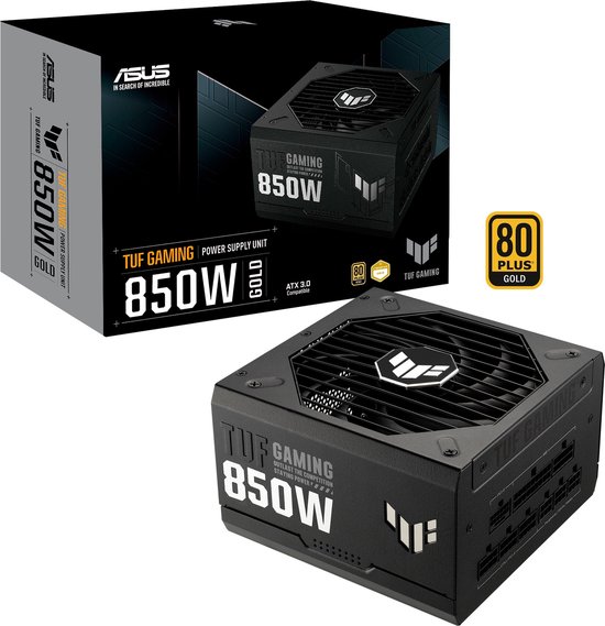 ASUS TUF Gaming 850W Gold power supply unit 24-pin ATX ATX Zwart