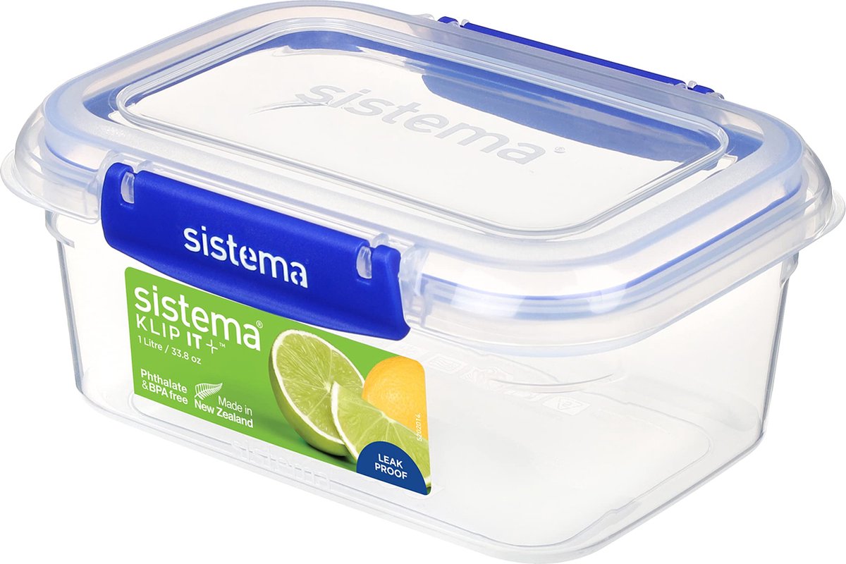 Sistema Klip It + - Vershouddoos - Voorraaddoos - Rechthoekig - 1L