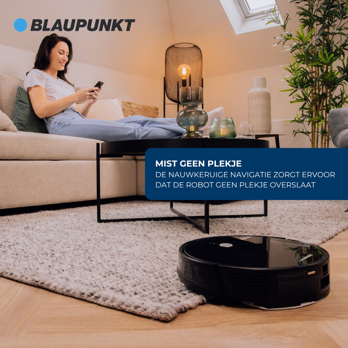 Afbeelding 3 van Blaupunkt Bluebot XBOOST 2+ - Robotstofzuiger met Dweilfunctie - Leegt Zichzelf - Met App