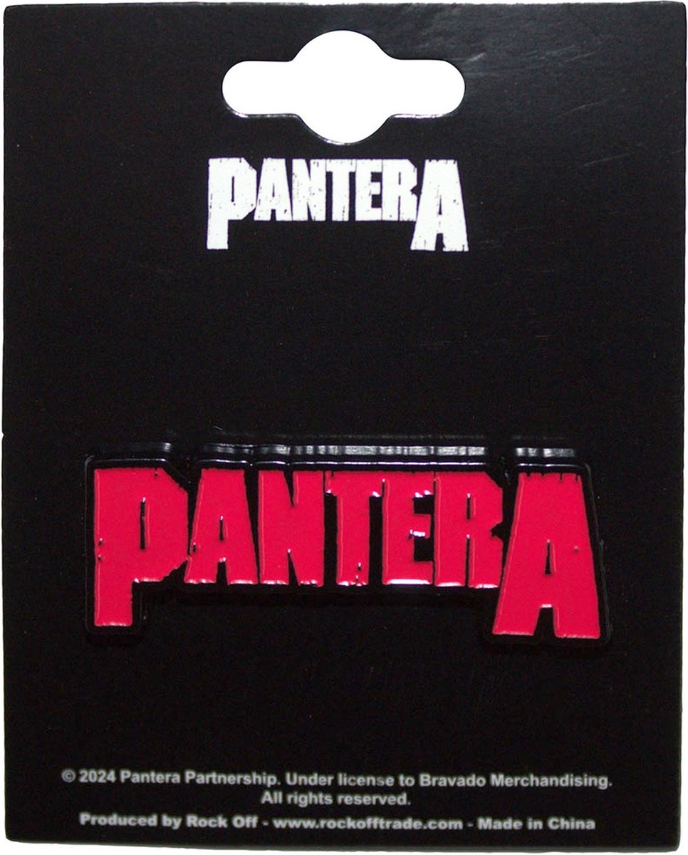 Pantera - Red Logo Pin - Rood