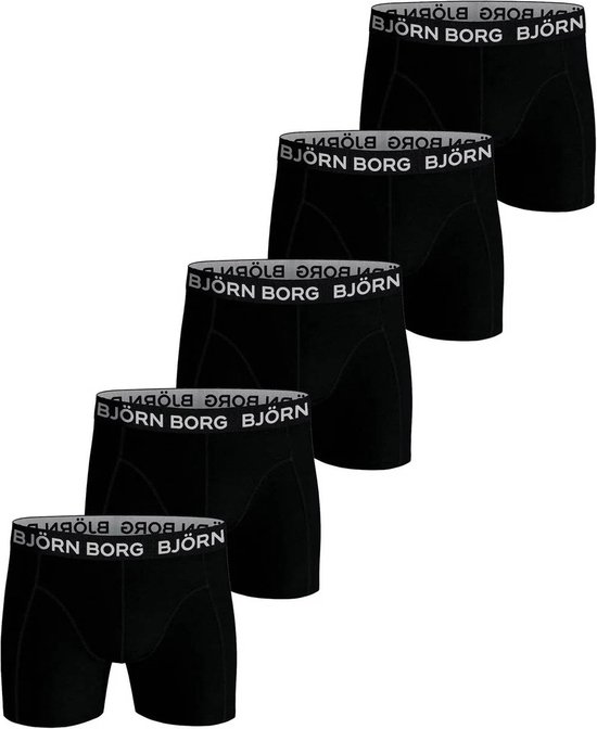 Bj�rn Borg Boxershort Essential – Onderbroeken – Boxer – 5 stuks – Heren – Zwart