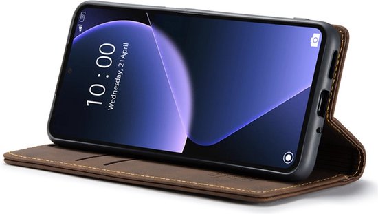 Coque Xiaomi 13T / 13T Pro - CaseMe Book Case - Marron Foncé