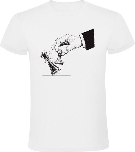 Playing Chess Heren T-shirt - schaken - spel - schaakbord - spelen - shirt