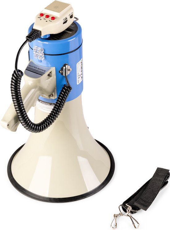 Pyle 50-Watt Portable Megaphone With Rechargeable Battery, USB/SD - View #7
