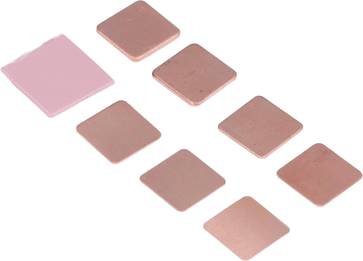 70PCS Koperen Heatsink Lakens Koeling Thermische Shim - Koeler - Koperen Pad - Heatsink Thermische Pad - met 10PCS Siliconen Pads voor Notebook Chipset