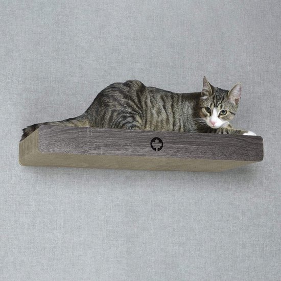 Ligplank voor vensterbank Kattenligplek Vensterbankligplek Vensterligplek voor katten Lichtgrijs