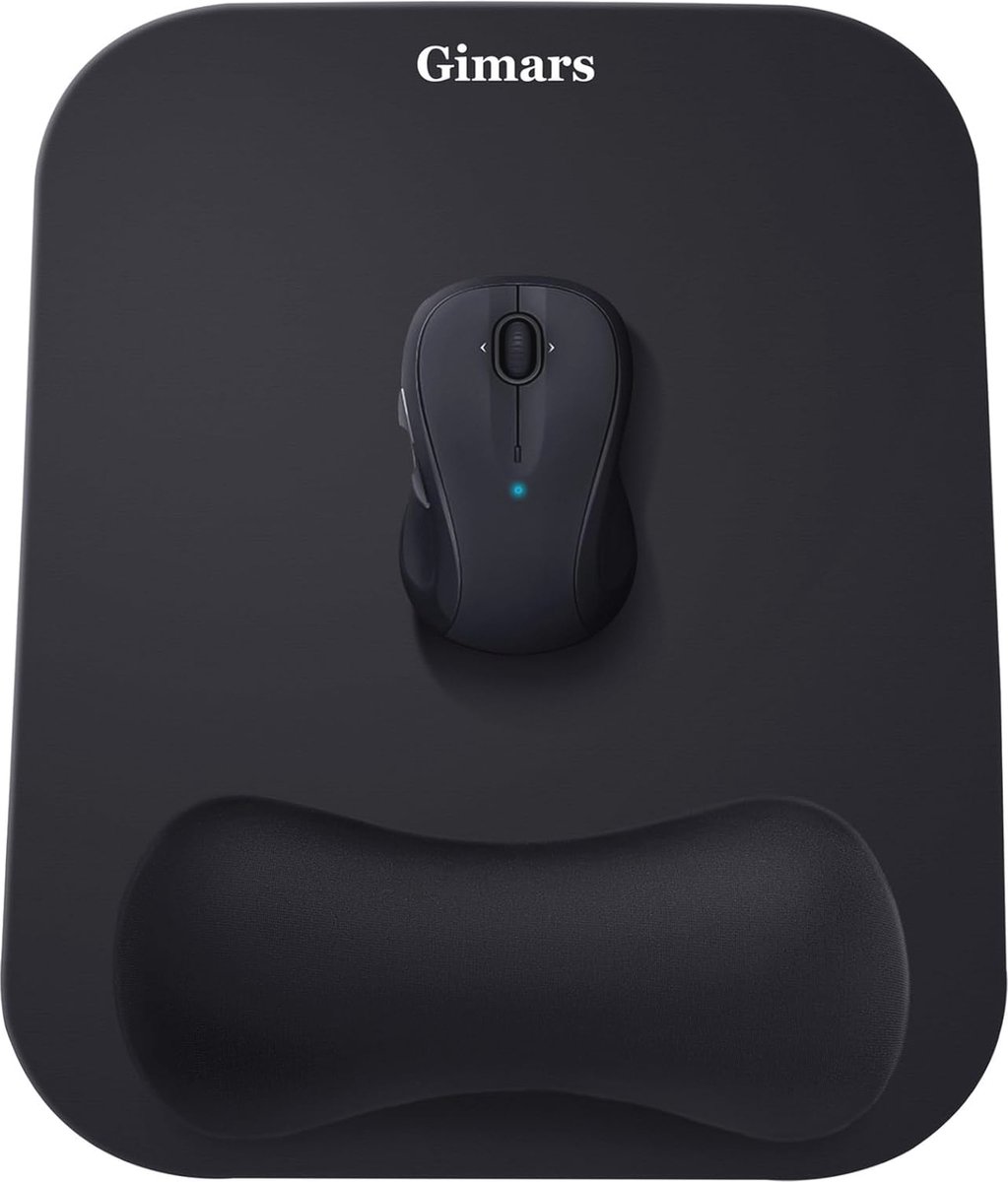 Ergonomische muismat met polssteun en antislip basis voor optimaal comfort