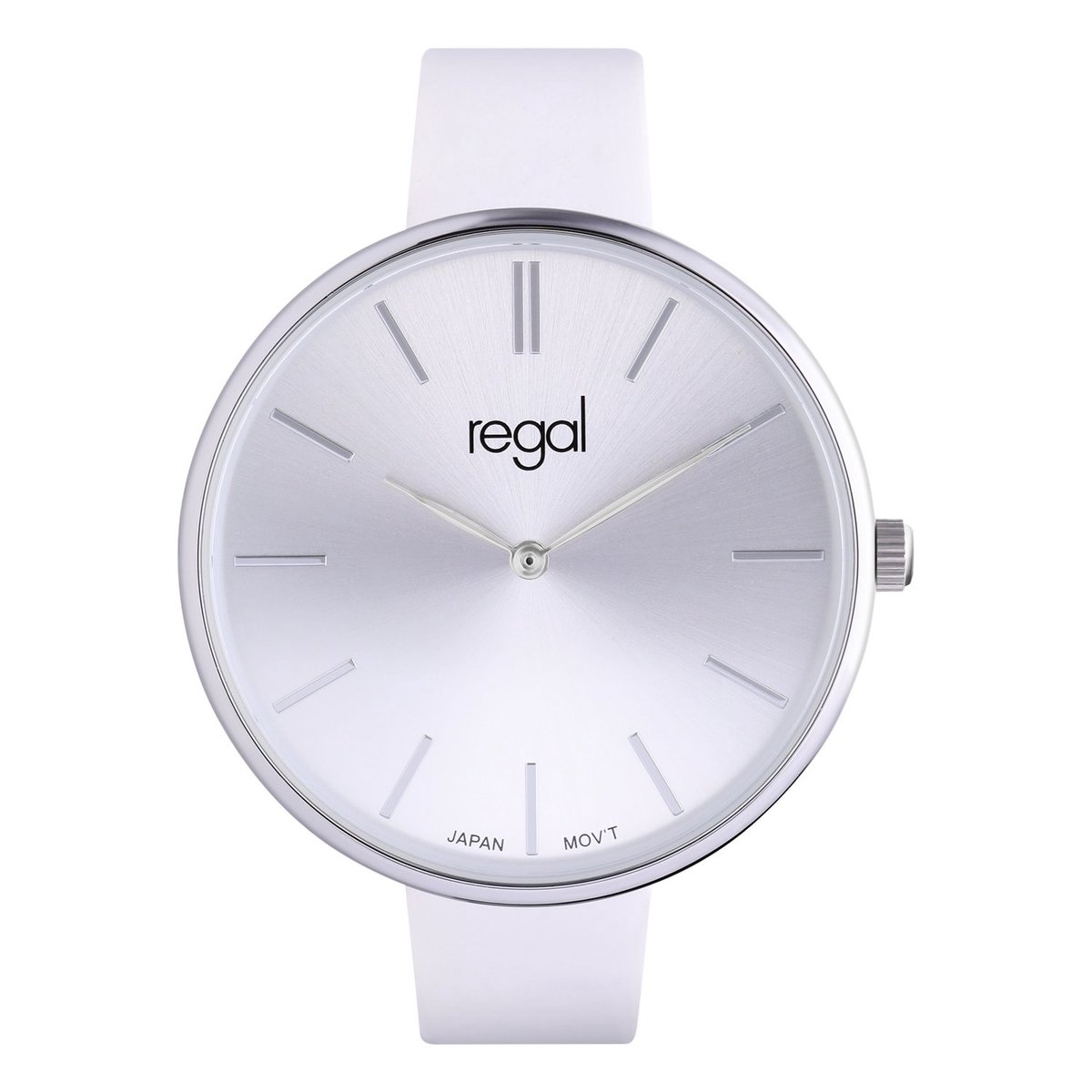 Lucardi Dames Regal dames horloge met witte band - Horloge - PU leer - Wit - 37.80 mm
