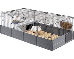 Goodivery ® Uitbreidbare Kooi voor Konijnen en Cavia's met Accessoires