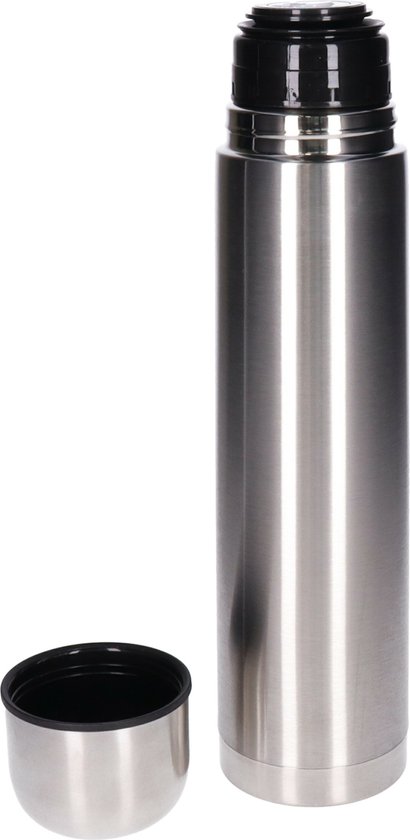 Mepal – Isoleerfles Ellipse 350 ml – houdt je drankje 9 uur warm en 12 uur koud – Natural brushed – Geschikt voor bruiswater – Thermosfles – lekdicht