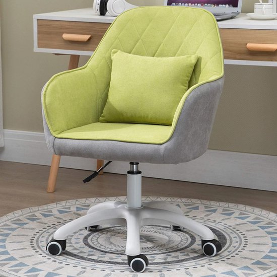 chairus PU Leather Upholstered Swivel Office Chair for Home Modern Office Chair for Office Ergonomic Computer Chair with Armrest (Brown