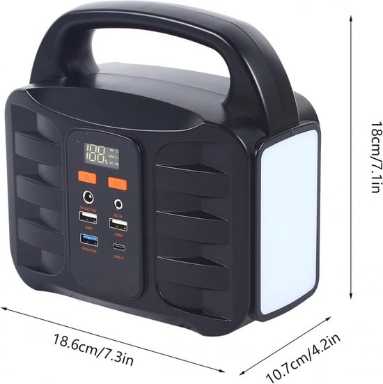 Draagbare Power Station 80000mAh - 240V 150W AC Outlet voor Camping en Thuisgebruik — afbeelding 3