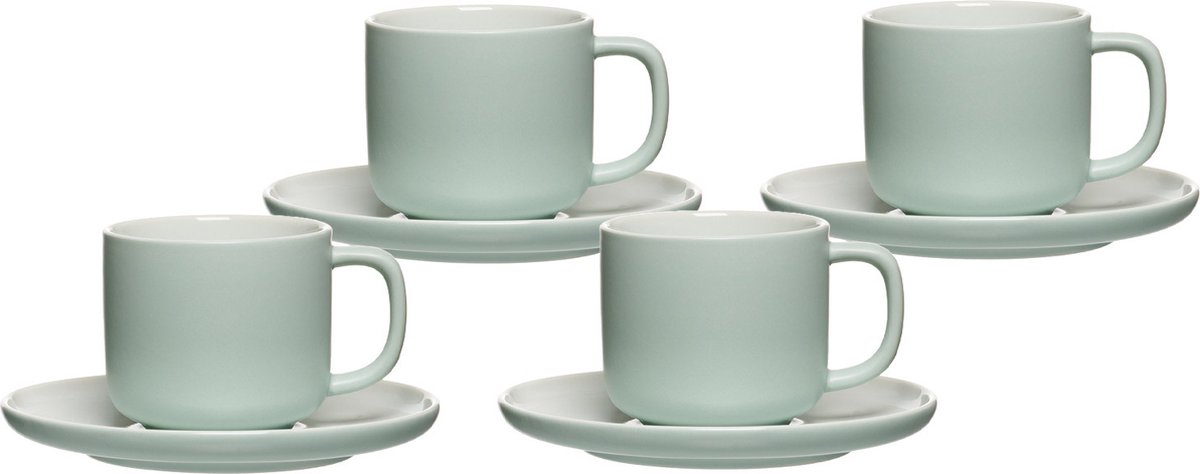 Kaffeetassen mit Untertassen Jasper 240 ml Set van 4