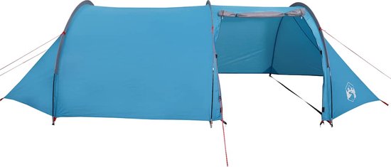 vidaXL - Tunneltent - 4-persoons - waterdicht - blauw