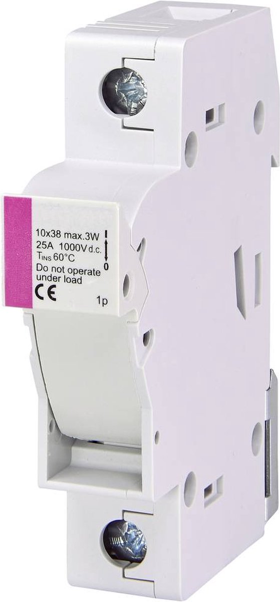 ETI 002540201 EFH 10 DC 1p Zekeringhouder Geschikt voor Buiszekering 10.3 x 38 mm 25 A 1000 V 1 stuk(s)