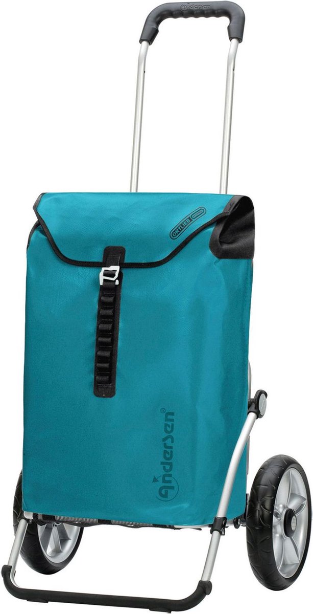 Andersen SHOPPER MANUFAKTUR Boodschappentrolley Royal Shopper Ortlieb 49L Petrol 107cm