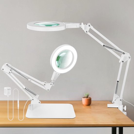ZD-142B bureaulamp met vergrootglas 80 LEDs