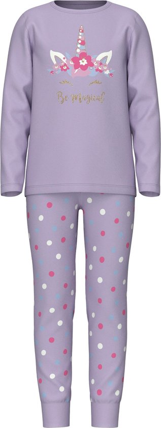 Foto: Name it nkfnightset pastel lilac magical noos meisjes nacht setje maat 146 152