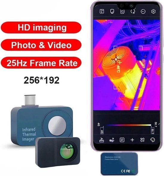 FLIR Warmtebeeld camera T530 Ir camera 320 X 240, -20°C tot 650°C met