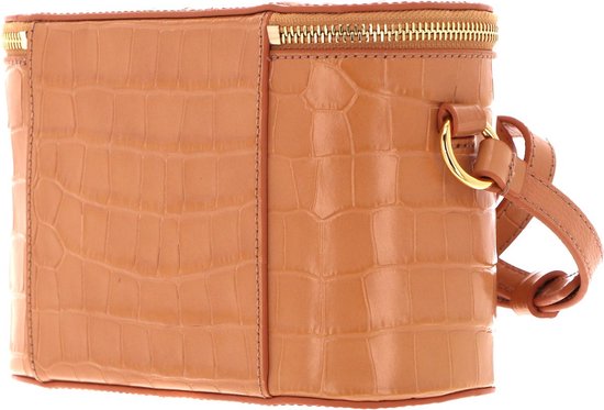 COCCINELLE Cuir Sac à épaule bandoulière Sac de soirée Juliette Croco Shiny Soft Crossbody Bag Almond Beige