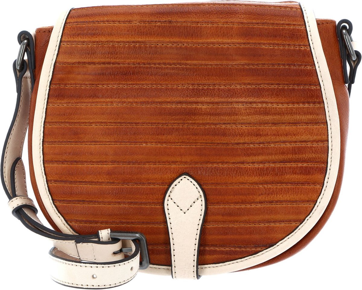 FREDsBRUDER Leren Schoudertas Cruise Collection Night Stroll Bag Dark Honey Bruine