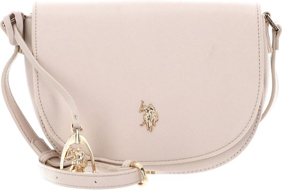 U.S. POLO ASSN. Sac à épaule bandoulière Jones Flap Crossbody Bag Powder Écru